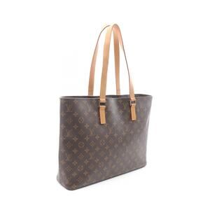 Louis Vuitton Bag Canvas Brown Leather Luco Monogram Tote